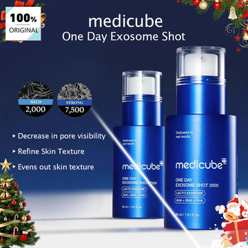 Medicube One Day Exosome Shot, Clear Liquid, Fast-absorbing & Non-sticky, Pore Minimizing, Intensive Repair, K-Beauty