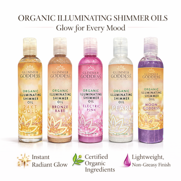 Organic Shimmer Oil - Illuminating Radiant Glow & Hydration