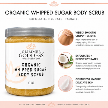 Organic Whipped Sugar Fondant Exfoliating Body Scrub
