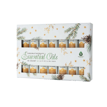 Essential Oils Christmas Gift Set – 14-Piece Aromatherapy Collection