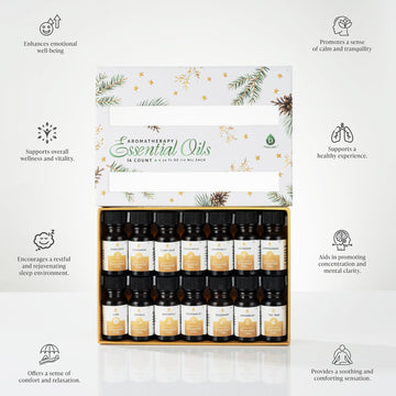 Essential Oils Christmas Gift Set – 14-Piece Aromatherapy Collection