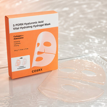 Mascarilla de hidrogel hidratante vital COSRX 5 PDRN con ácido hialurónico, 3 unidades