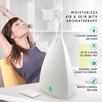 Aromatherapy Diffuser & Essential Oil Set -Ultrasonic Top 3 Oils