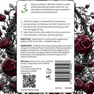 Black Rose Natural Body Lotion