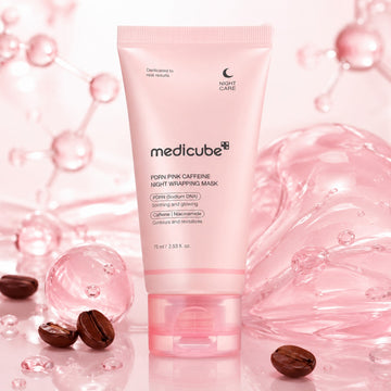 Mascarilla nocturna envolvente PDRN Pink Caffeine de MEDICUBE 75 ml