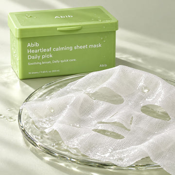 Abib Heartleaf Calming Sheet Mask Daily Pick 30 Sheets