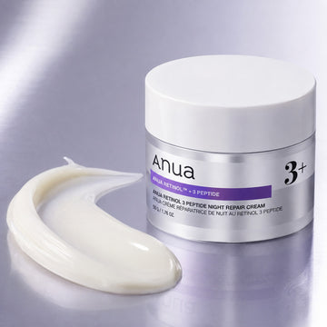 Crema de noche reparadora con retinol y 3 péptidos Anua 50g