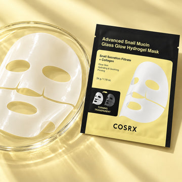 Mascarilla de hidrogel COSRX Advanced Snail Mucin Glass Glow, 3 unidades