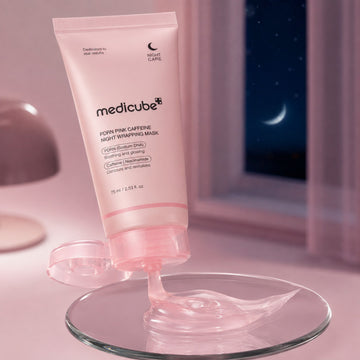Mascarilla nocturna envolvente PDRN Pink Caffeine de MEDICUBE 75 ml