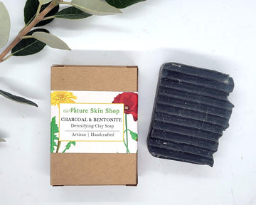 Detoxifying Activated Charcoal and Bentonite Clay Soap, ( For Oily And Acne Skin)