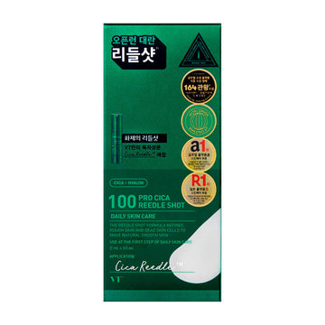 VT Pro Cica Reedle Shot 100 microneedle cica serum ampoules