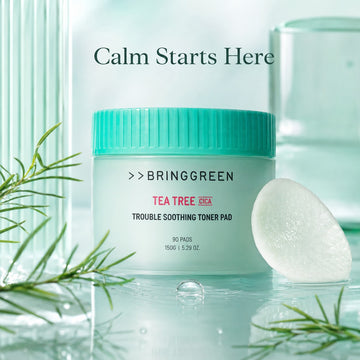 BRING GREEN Tea Tree Cica Trouble Soothing Toner Pad 90 Pads