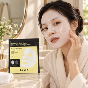 Mascarilla de hidrogel COSRX Advanced Snail Mucin Glass Glow, 3 unidades