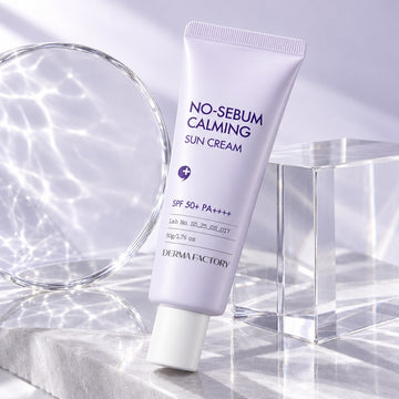 DERMA FACTORY No-Sebum Calming Sun Cream SPF50+ PA++++ 50g