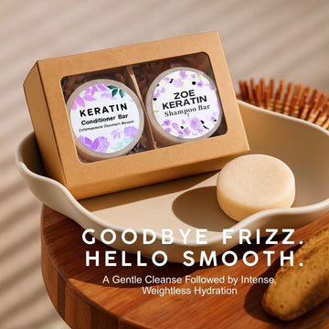 Keratin Intense Repair Shampoo & Conditioner Bar Set