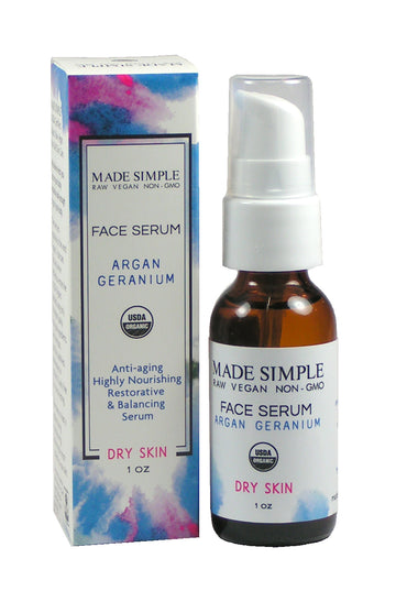 Argan Geranium Face Serum for Dry Skin