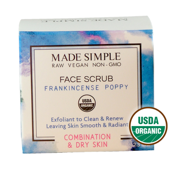Frankincense Poppy Seed Face Scrub for Combination/Dry Skin