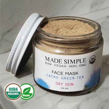Cacao Green Tea Face Mask for Dry Skin