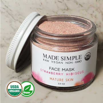 Strawberry Hibiscus Face Mask for Mature Skin