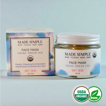 Cacao Green Tea Face Mask for Dry Skin