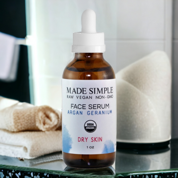 Argan Geranium Face Serum for Dry Skin