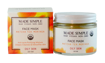 Matcha Tea Moringa Face Mask for Oily Skin