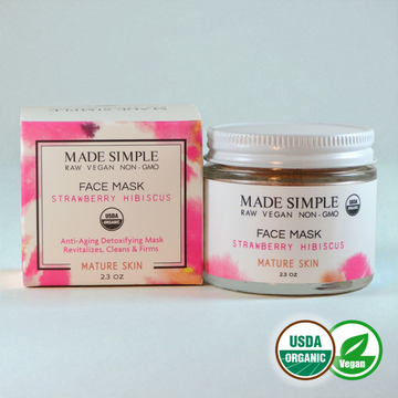 Strawberry Hibiscus Face Mask for Mature Skin