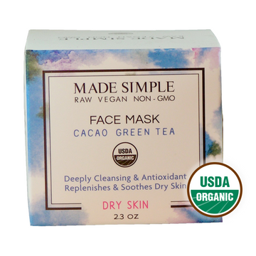 Cacao Green Tea Face Mask for Dry Skin