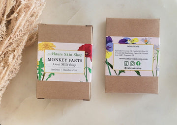 Monkey Farts Goat Milk Natural Soap, Cold Process