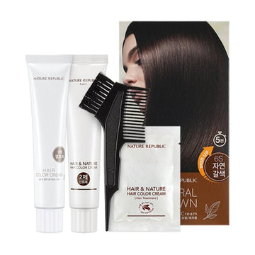Hair & Nature Hair Color Cream 5S Natural Brown
