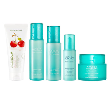 5 Step: Super Aqua Daily Set for Ultimate Hydration