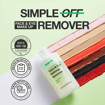 Simple Off Face & Eye Makeup Remover Special Set - Sensitive Fresh