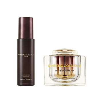 Ginseng Gold Silk Toner & Cream Daily Routine Duo