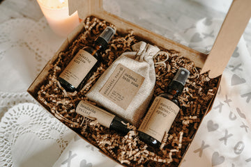 Shower Spray, Pillow Mist, Oatmeal Soak, Headache Relief Gift Set