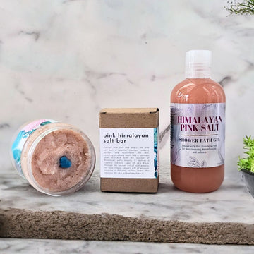 Pink Himalayan Salt and Shea Soap, Cold Process