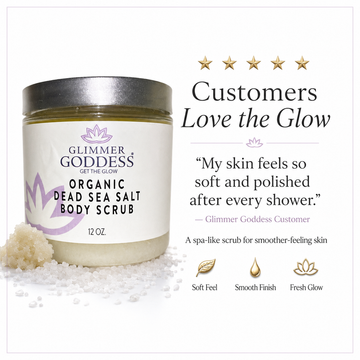 Organic Body Scrub with Dead Sea Salt & Shea Butter