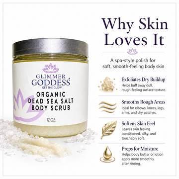 Organic Body Scrub with Dead Sea Salt & Shea Butter