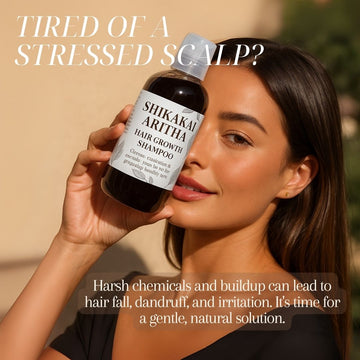 Shikakai & Aritha Hair Growth Shampoo – Natural Scalp Cleanser for Thicker, Fuller Hair