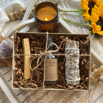 Smudge Spray + Sage + Palo Santo Set