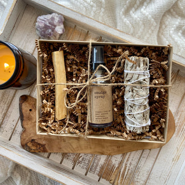 Smudge Spray + Sage + Palo Santo Set