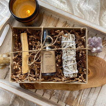 Smudge Spray + Sage + Palo Santo Set