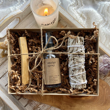 Smudge Spray + Sage + Palo Santo Set