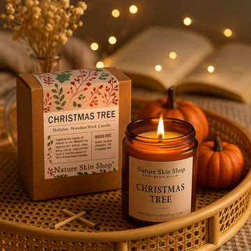 Christmas Tree Wood Wick Soy Candle
